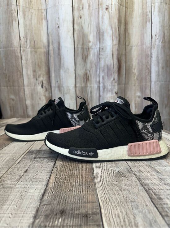 Adidas Shoes - Adidas NMD_R1 Women’s Size 9 Black Pink Snake Print Boost Running Sneakers Shoes